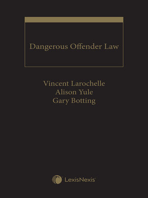 cover image of Dangerous Offender Law